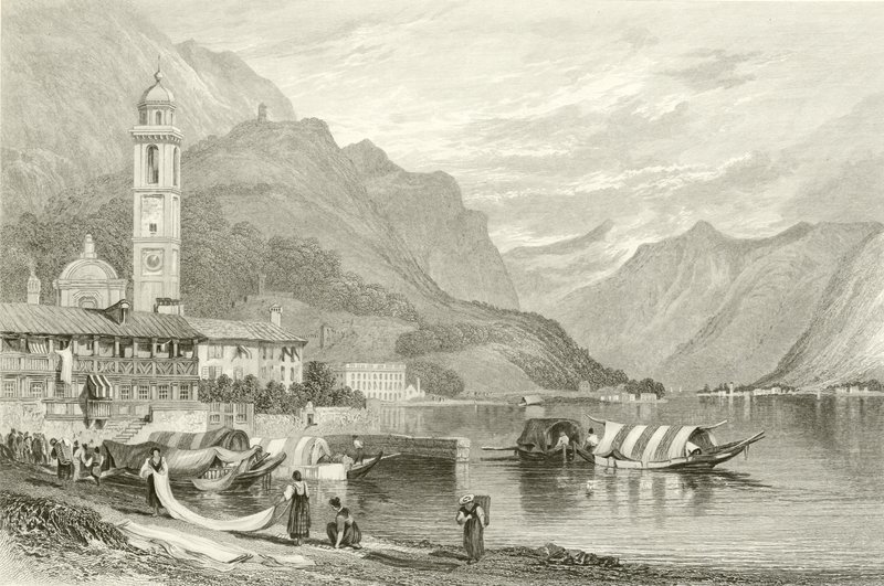El Lago de Como, Italia de Samuel Prout