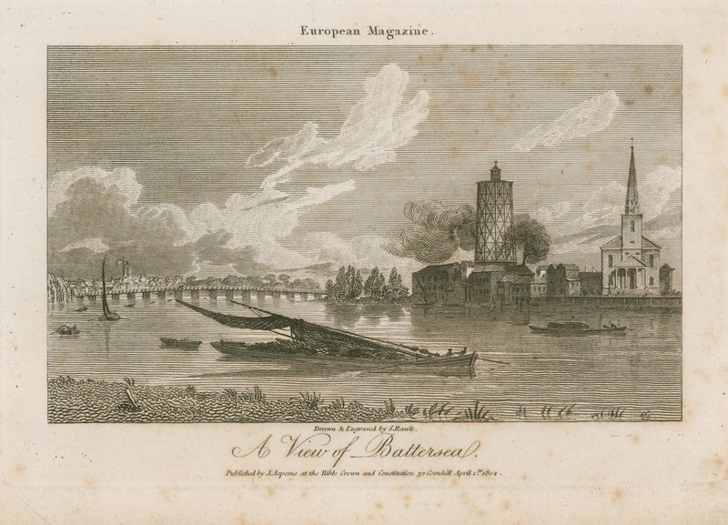 Una vista de Battersea de Samuel Rawle