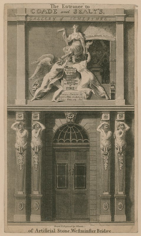 La entrada a Coade y Sealy