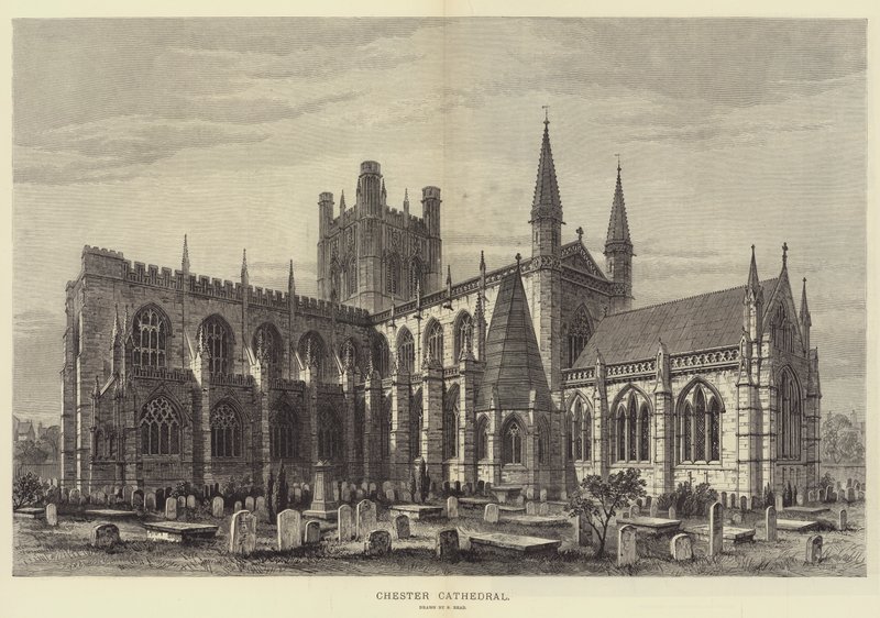 Catedral de Chester (grabado) de Samuel Read