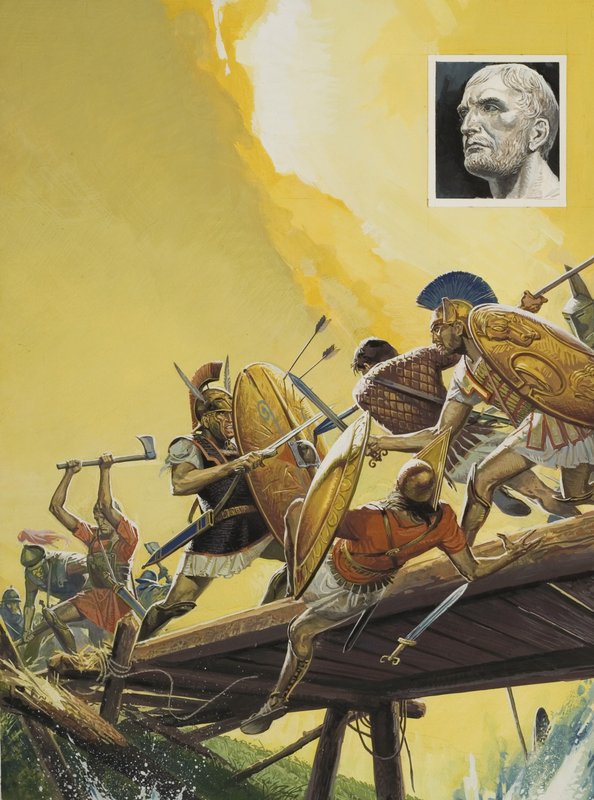 Nacimiento del Imperio Romano de Severino Baraldi