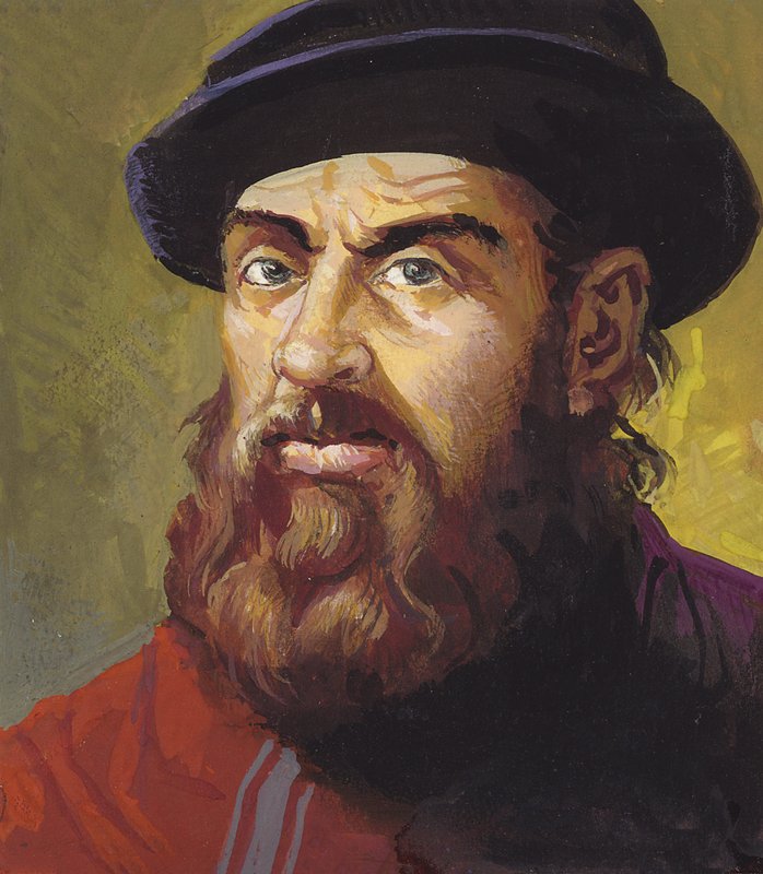 Fernando de Magallanes (gouache sobre papel) de Severino Baraldi