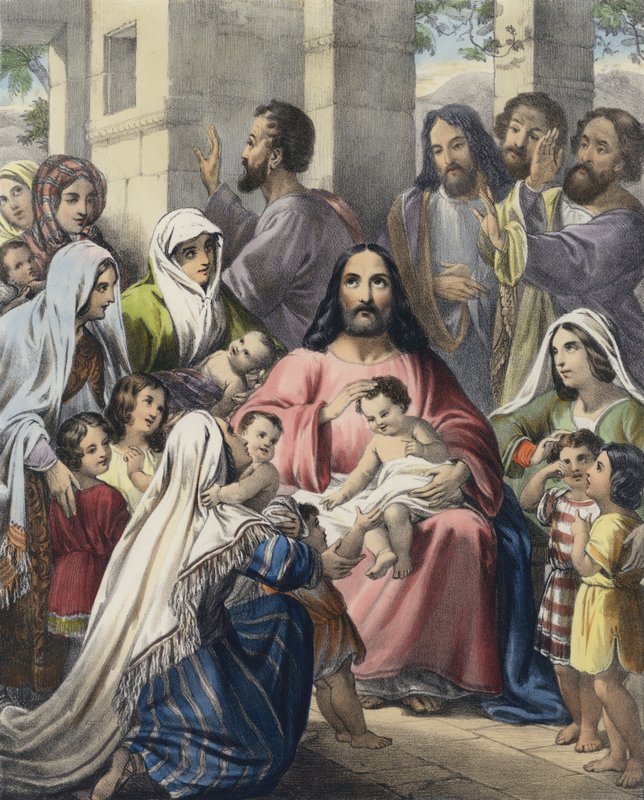 Cristo bendiciendo a los niños de Siegfried Detler Bendixen