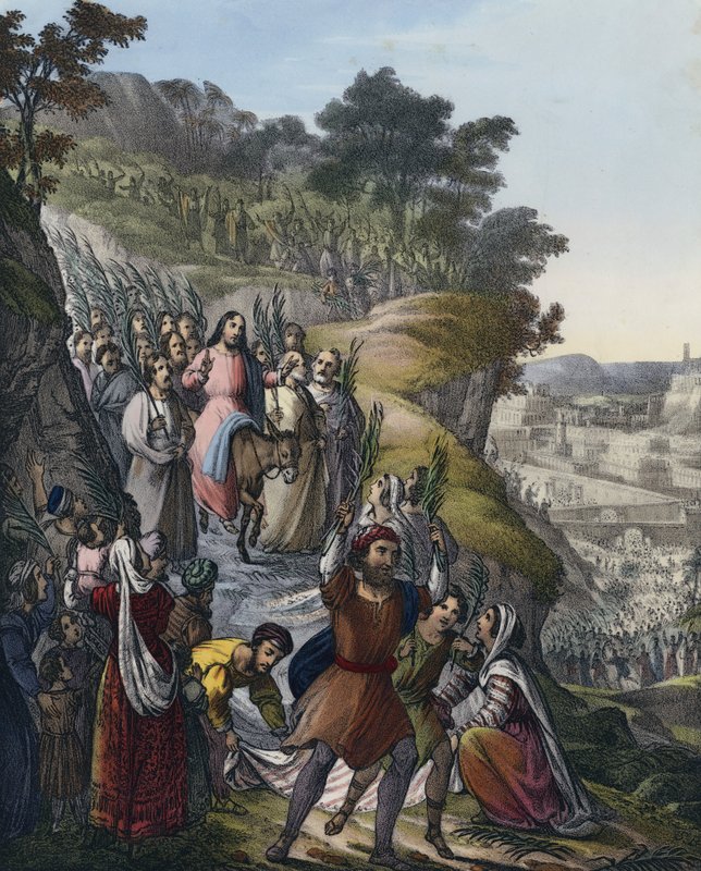 La entrada triunfal de Cristo en Jerusalén de Siegfried Detler Bendixen