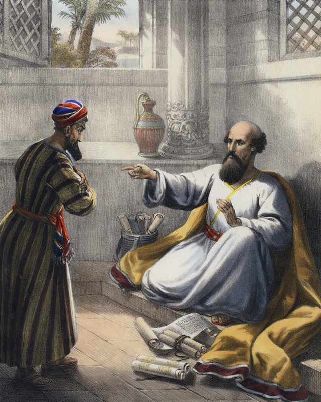 Eliseo y Giezi de Siegfried Detler Bendixen