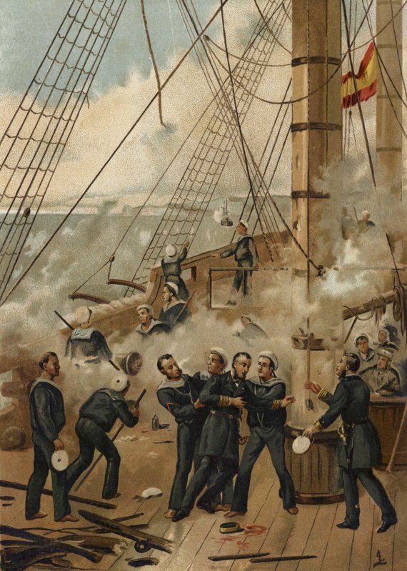 Batalla de Callao, Perú, 1866 de Spanish School