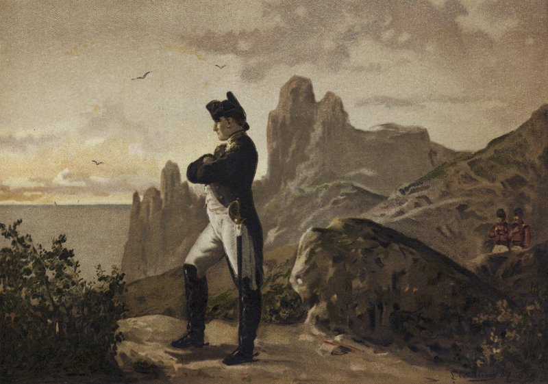 Napoleón en el exilio en Santa Elena, 1815-1821 de Spanish School