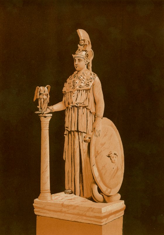 Estatua de Minerva encontrada en Atenas de Spanish School