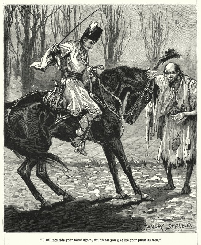 No volveré a montar su caballo, señor, a menos que también me dé su bolsa de after Stanley Berkeley