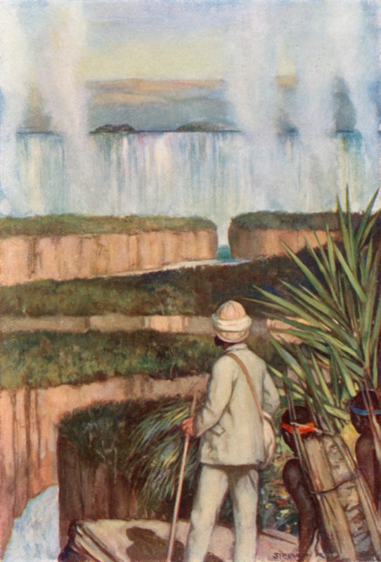 Livingstone en las Cataratas Victoria de Stephen Reid