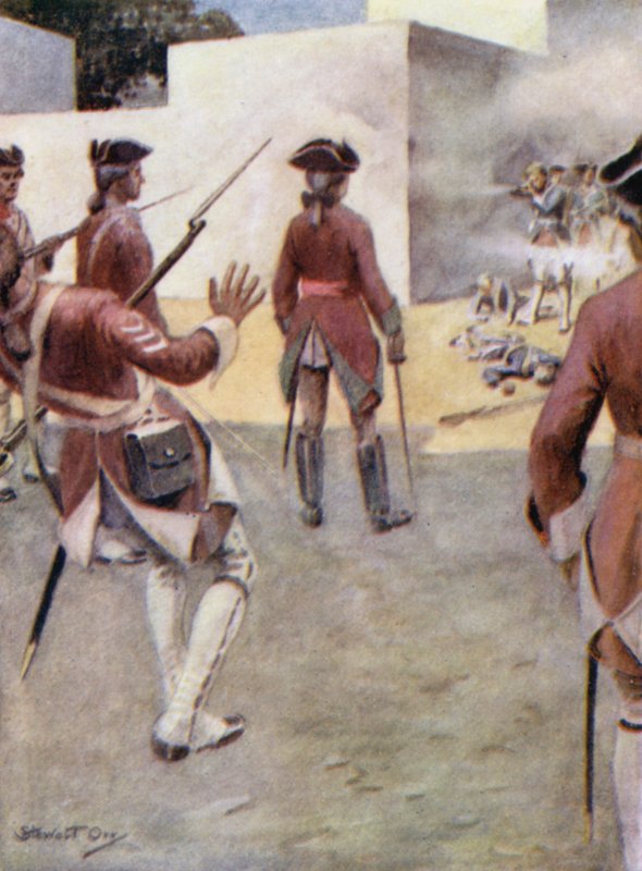 Un desertor irlandés disparó a la cabeza de Clive de Stewart Orr