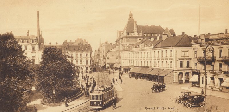Malmo: Gustaf Adolfs torg (foto b/n) de Swedish Photographer