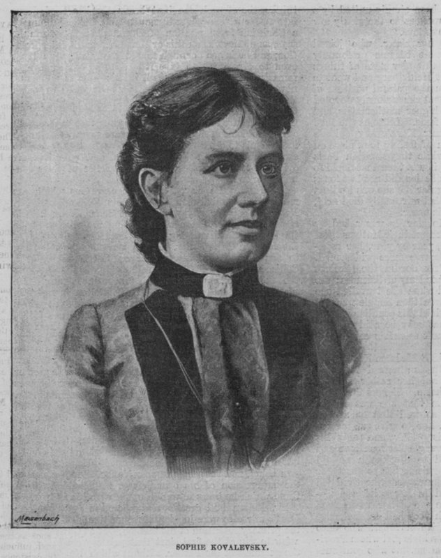 Sophie Kovalevsky (foto en blanco y negro) de Swedish Photographer