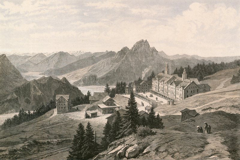 El Rigi-Kaltbad, mirando hacia el monte Pilatus de Swiss School