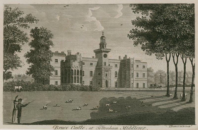 Castillo de Bruce, Tottenham, Londres de T. Prattent
