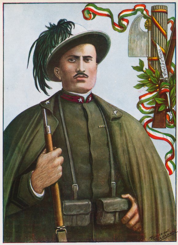 Soldado de infantería Benito Mussolini de Tancredi Scarpelli