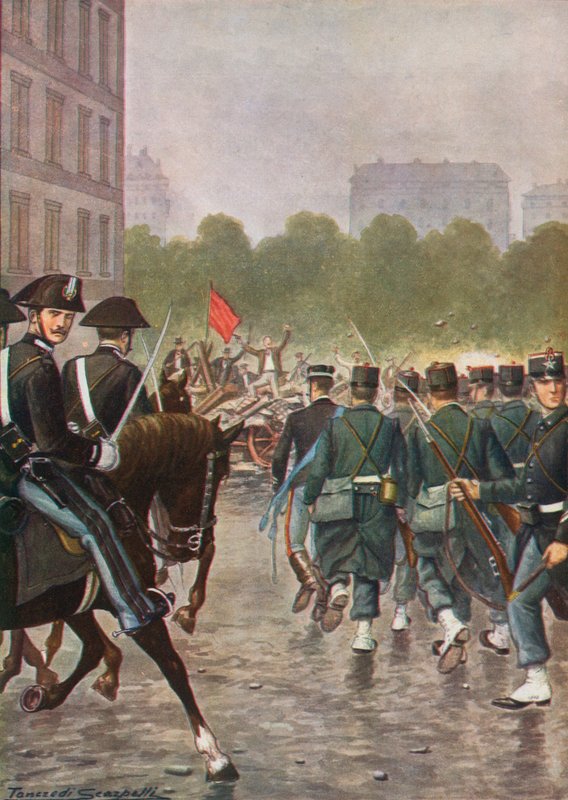 Elementos subversivos en Milán, 1898 de Tancredi Scarpelli