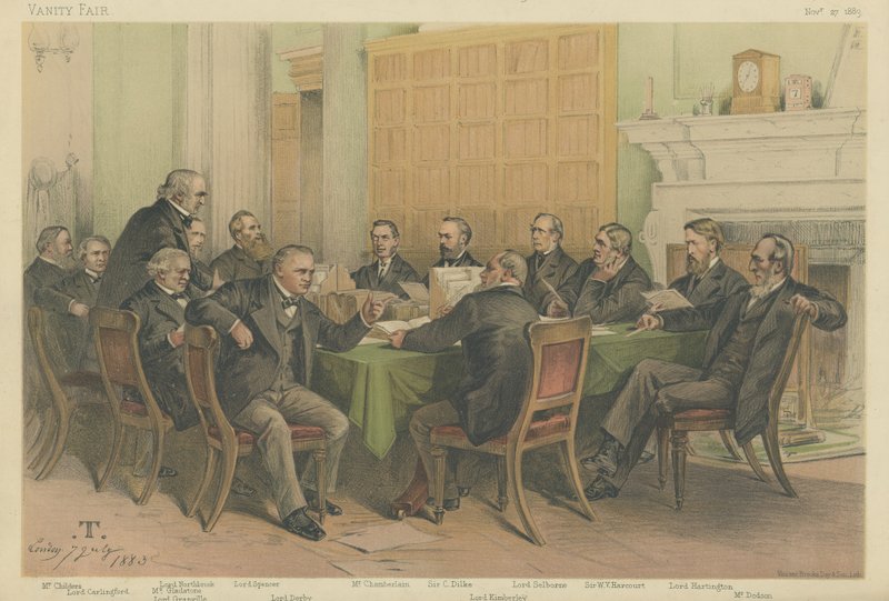 El Consejo de Gabinete 1883 de Theobald Chartran