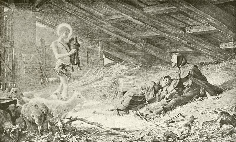 La visión de San Francisco (grabado) de Theobald Chartran