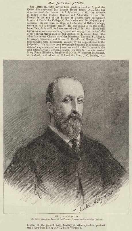 Sr. Justicia Jeune de Theodore Blake Wirgman
