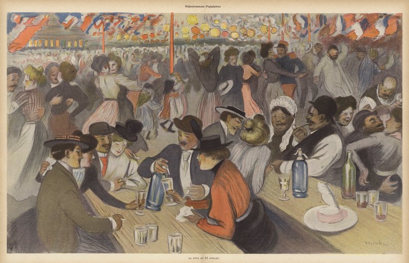 Celebraciones del Día de la Bastilla de Theophile Alexandre (after) Steinlen