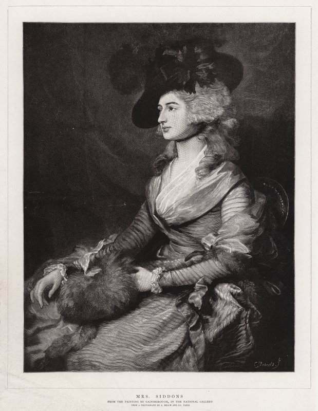Sra. Siddons de Thomas Gainsborough