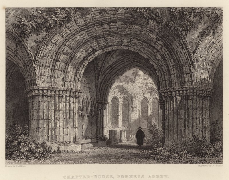 Sala Capitular, Abadía de Furness de Thomas (after) Allom