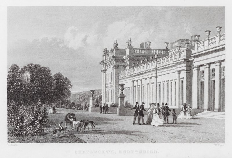Chatsworth, Derbyshire de Thomas (after) Allom
