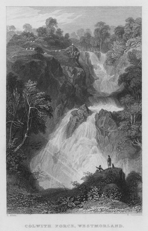 Colwith Force, Westmorland de Thomas (after) Allom