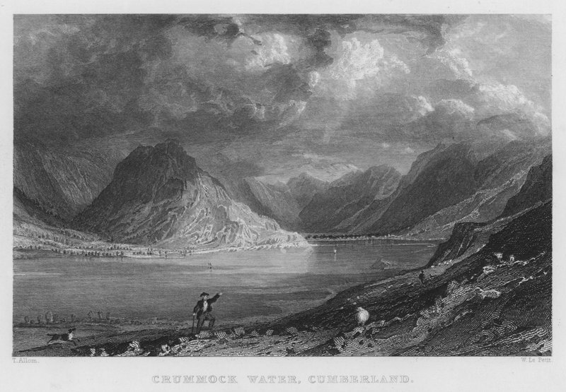 Crummock Water, Cumberland de Thomas (after) Allom