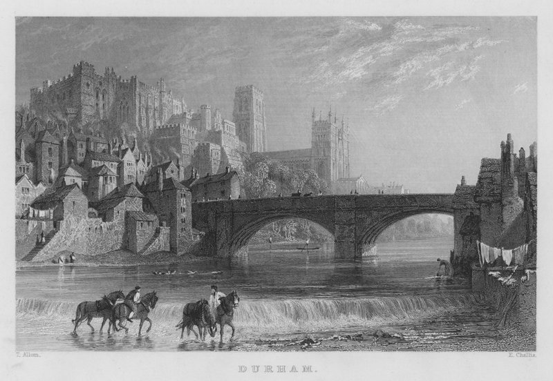 Durham de Thomas (after) Allom