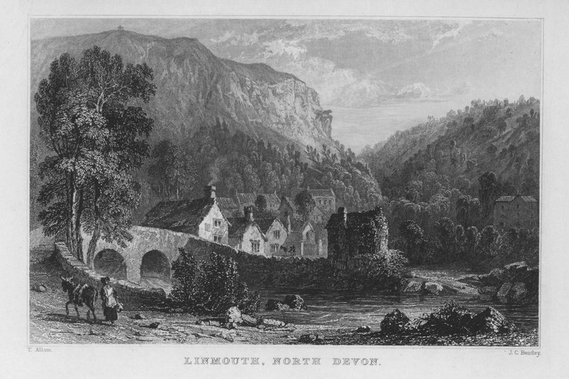 Linmouth, North Devon de Thomas (after) Allom