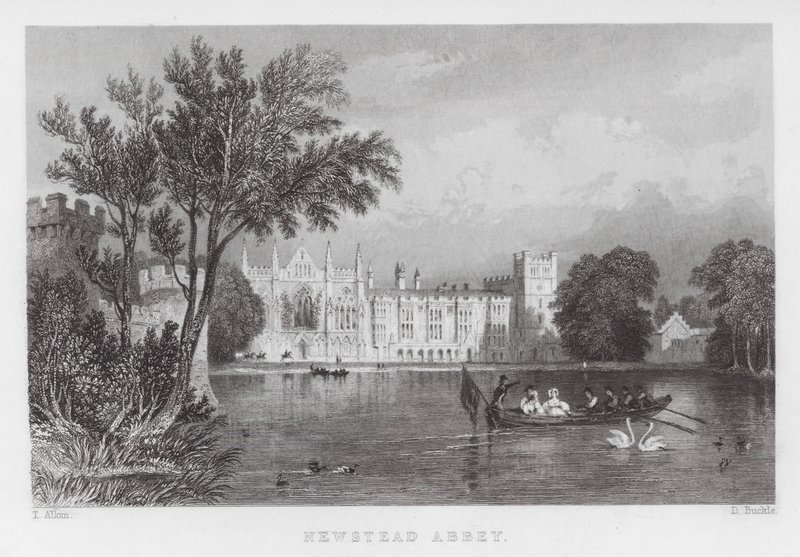 Abadía de Newstead de Thomas (after) Allom