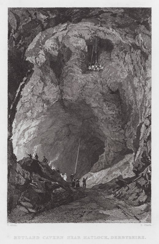 Caverna de Rutland, cerca de Matlock, Derbyshire de Thomas (after) Allom