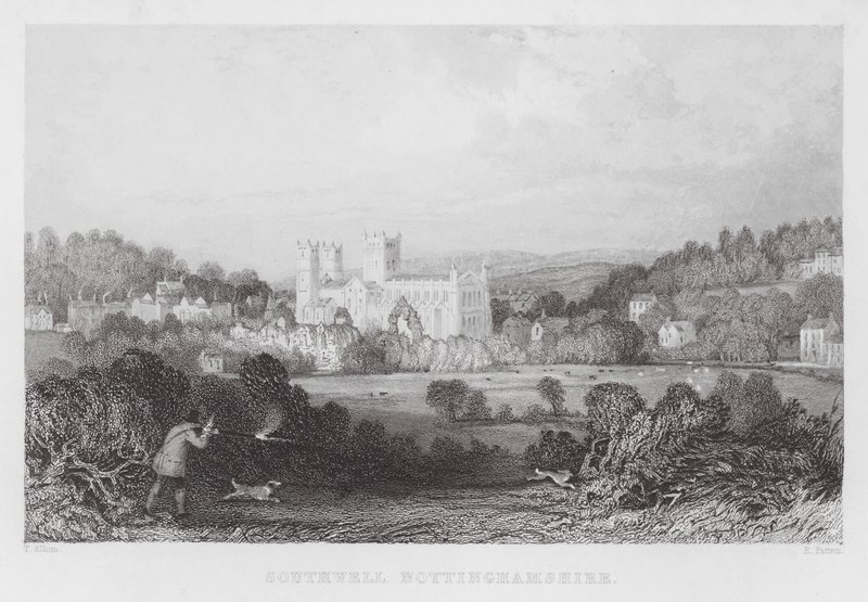 Southwell, Nottinghamshire (grabado) de Thomas (after) Allom