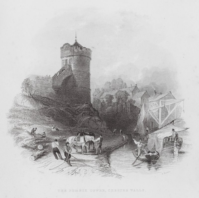 La Torre Fénix, Muros de Chester de Thomas (after) Allom