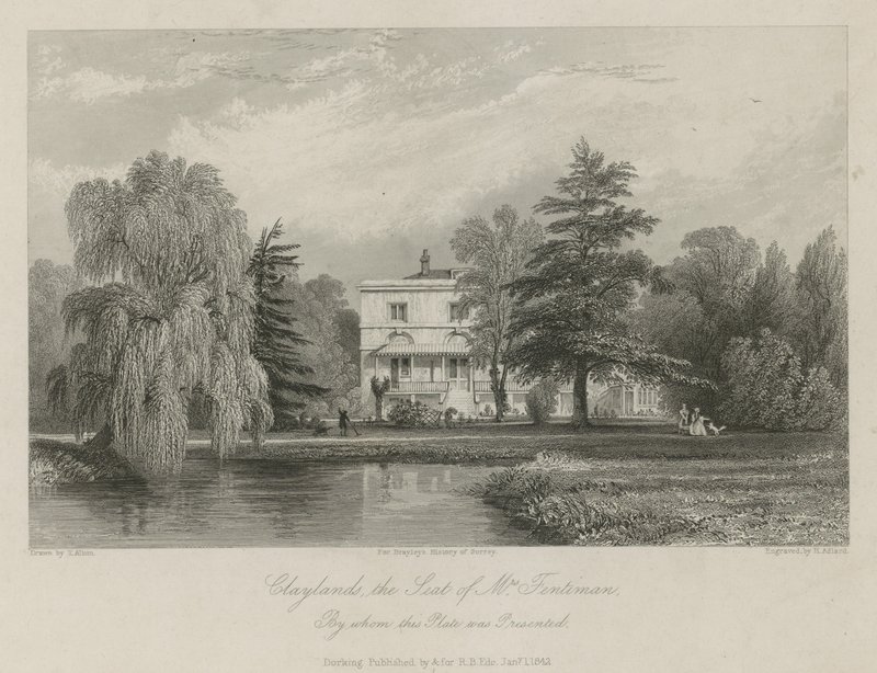 Claylands, la residencia de la Sra. Fentima de Thomas Allom