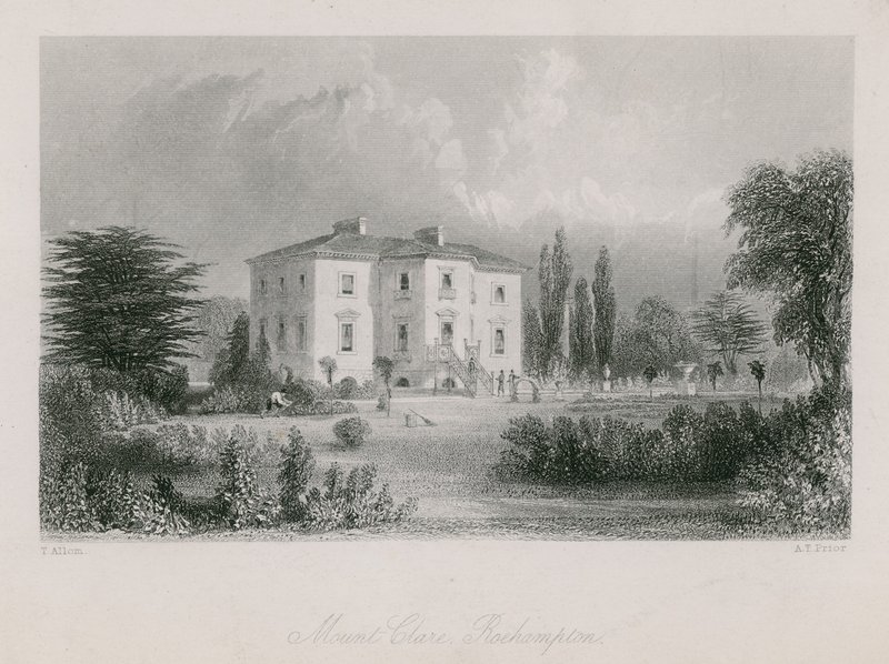 Monte Clare en Roehampton de Thomas Allom