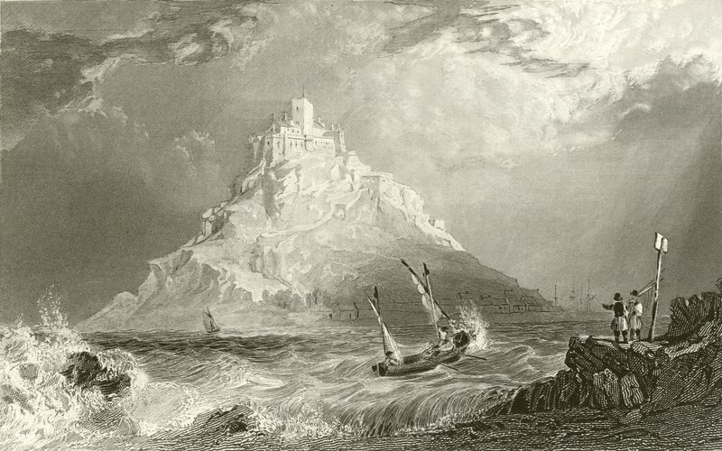 Monte de San Miguel, Cornualles de Thomas Allom