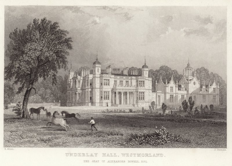 Underlay Hall en Westmoreland de Thomas Allom