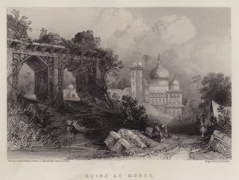 Ruinas en Monea de Thomas Colman Dibdin