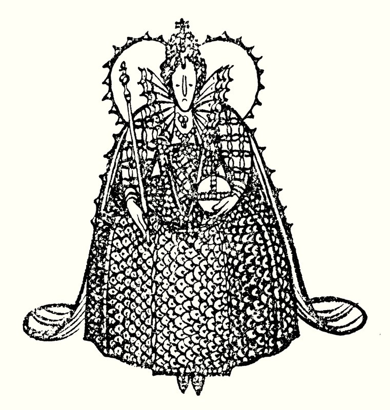 Reina Isabel I (litografía) de Thomas Derrick