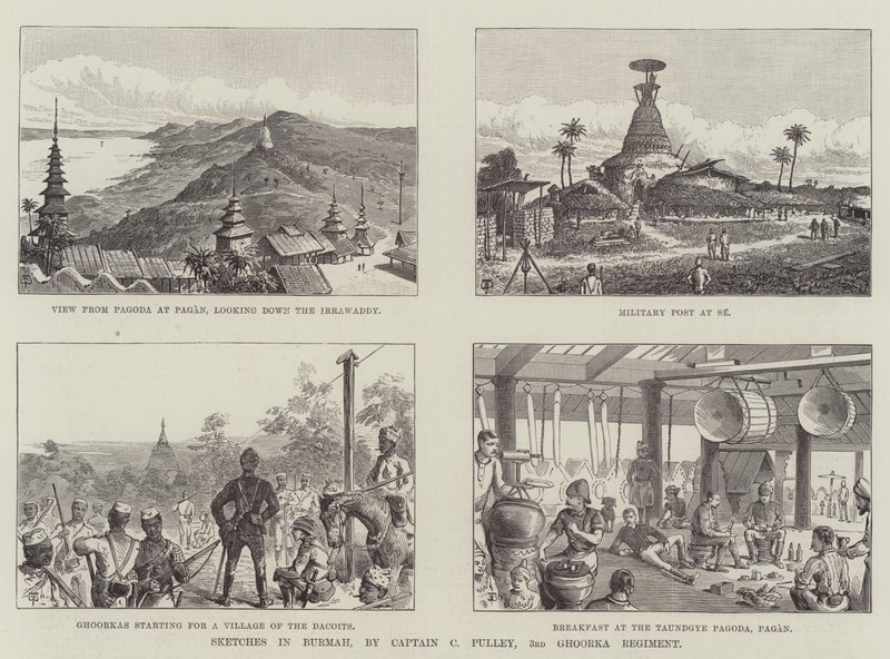 Bocetos en Birmania de Thomas Harrington Wilson