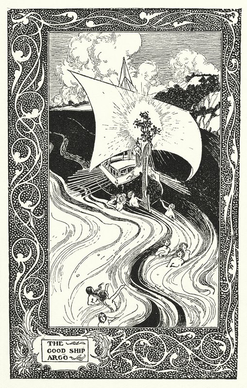 El Buen Barco "Argo" (litografía) de Thomas Heath Robinson