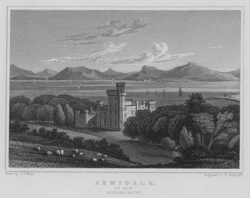 Armidale, Segunda Vista, Invernesshire (grabado) de Thomas Hosmer Shepherd