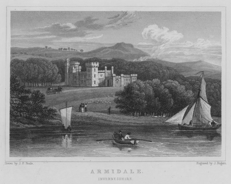 Armidale, Invernesshire (grabado) de Thomas Hosmer Shepherd