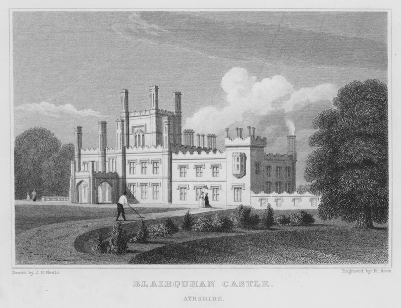 Castillo de Blairquhan, Ayrshire de Thomas Hosmer Shepherd