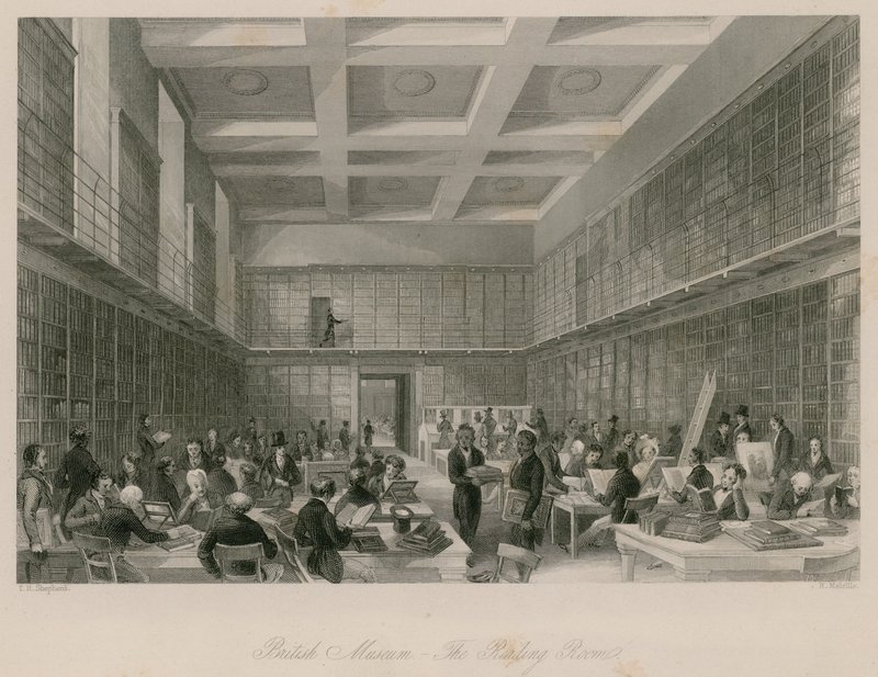 Museo Británico, La Sala de Lectura de Thomas Hosmer Shepherd