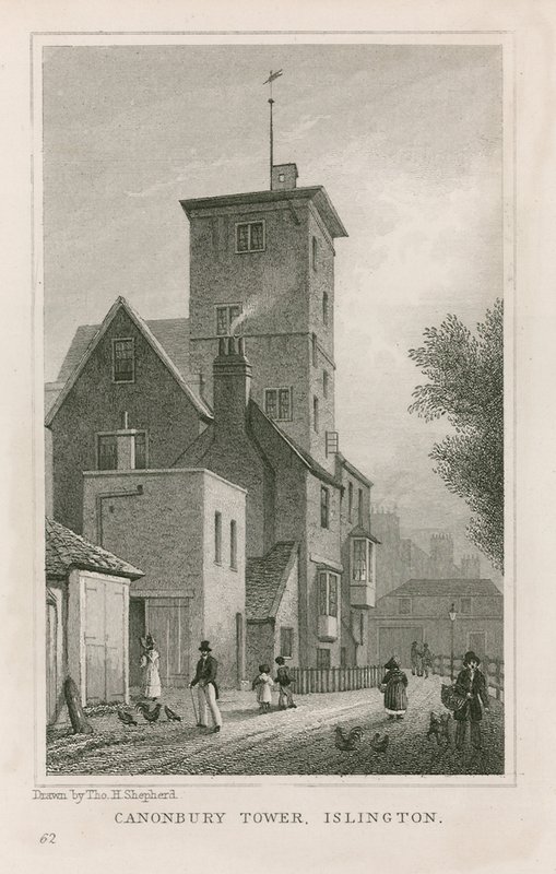 Casa y torre de Canonbury de Thomas Hosmer Shepherd