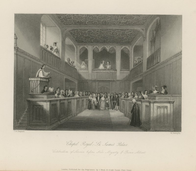 Capilla Real en el Palacio de St James de Thomas Hosmer Shepherd